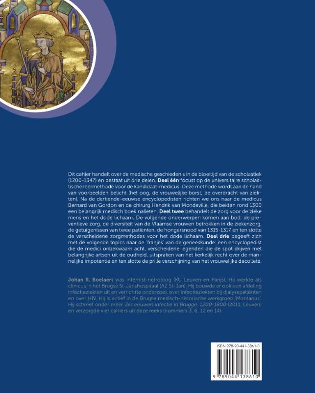 Achterkant van De geneeskunde in de bloeitijd van de scholastiek, 1200-1347