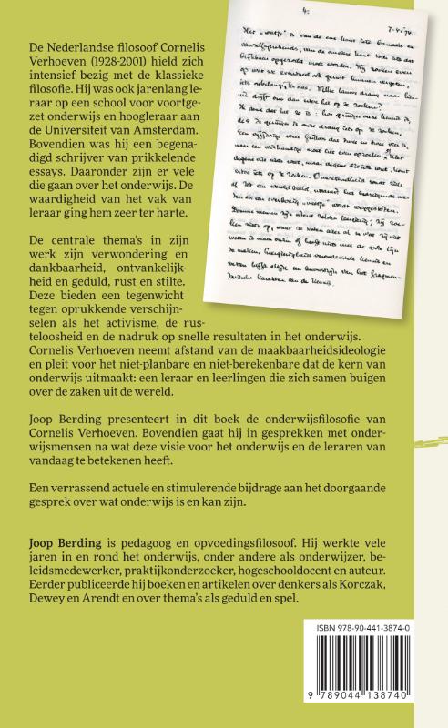 Achterkant van Rondom Cornelis Verhoeven