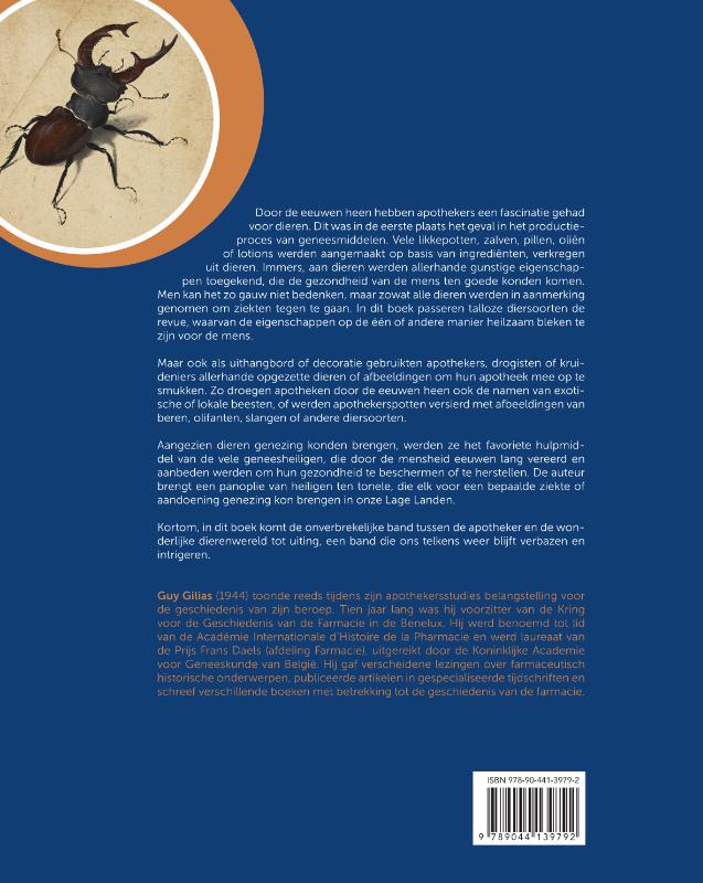 Achterkant van Het dierenrijk als bron van geneesmiddelen, (volks)geneeskunde en farmacie