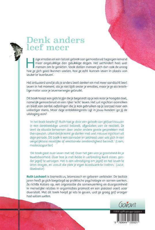 Achterkant van Denk anders leef meer