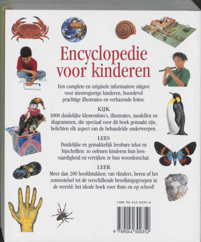Achterkant van Encyclopedie voor kinderen