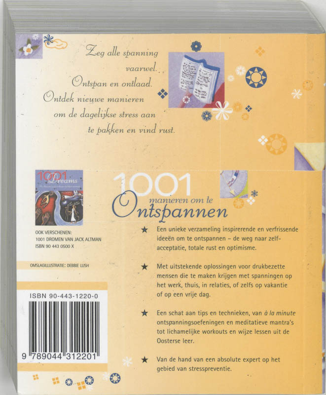 Achterkant van 1001 Manieren om te ontspannen