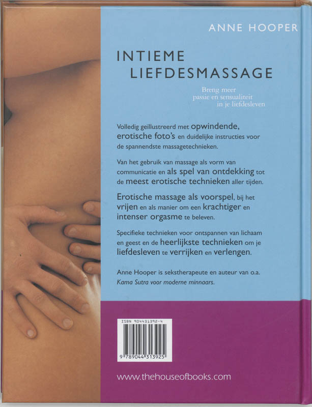 Achterkant van Intieme liefdesmassage