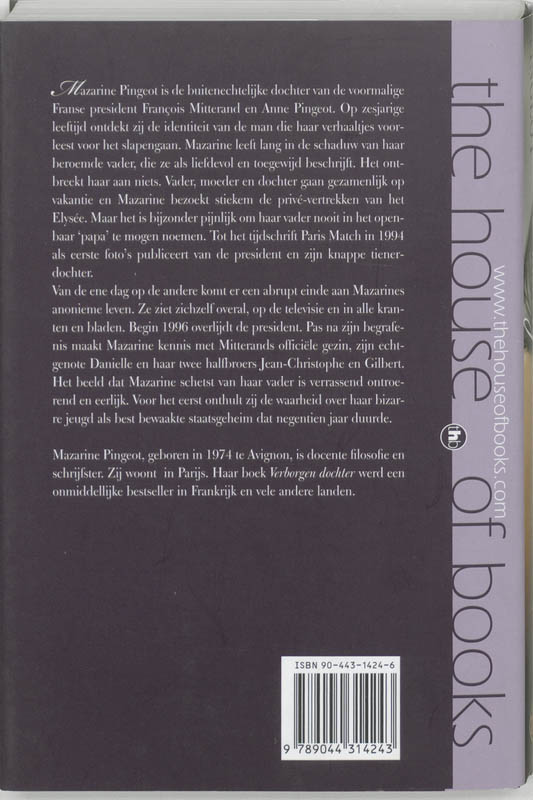 Achterkant van Verborgen dochter