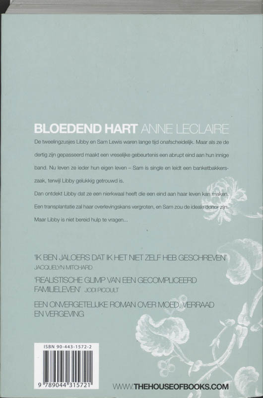 Achterkant van Bloedend hart