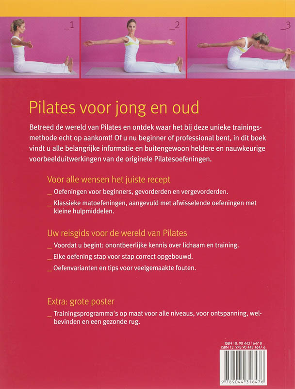 Achterkant van Het grote pilates-boek