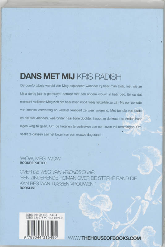 Achterkant van Dans met mij