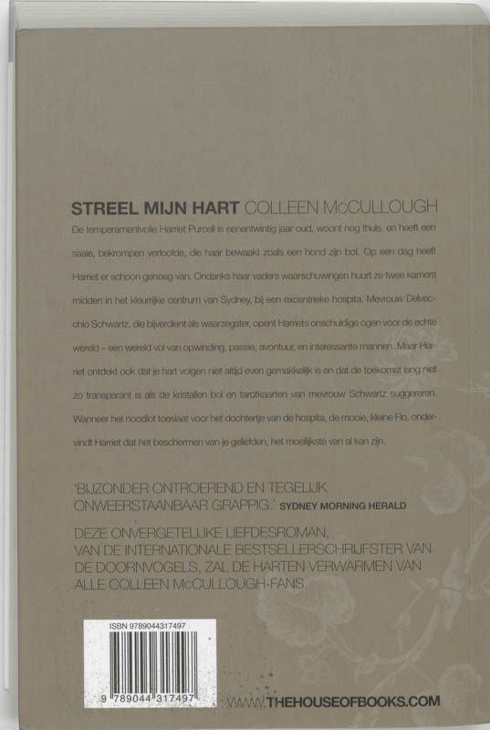 Achterkant van Streel mijn hart