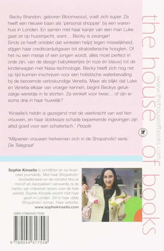 Achterkant van Shopaholic en baby