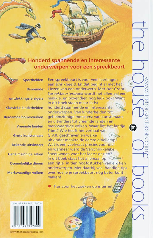 Achterkant van Groot spreekbeurtenboek