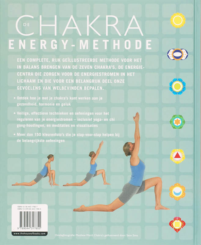 Achterkant van De Chakra energy - methode