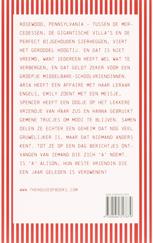 Achterkant van 1 Mooie meisjes hebben soms gruwelijke geheimen