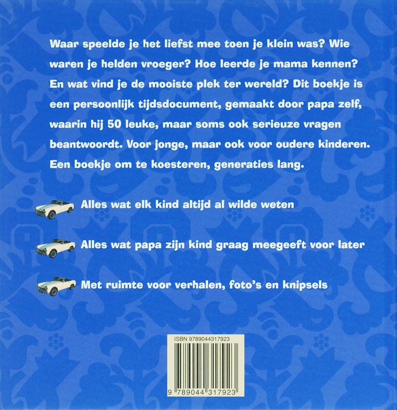 Achterkant van Het papaboekje