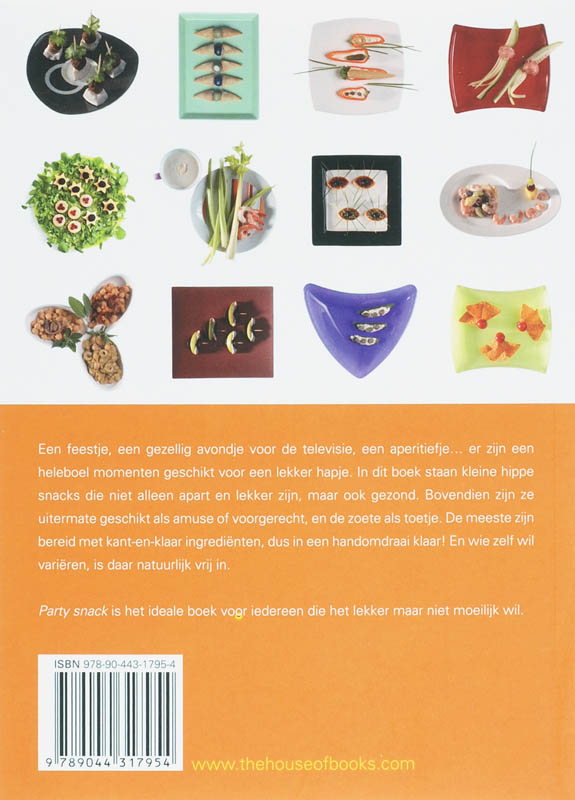 Achterkant van Party snacks