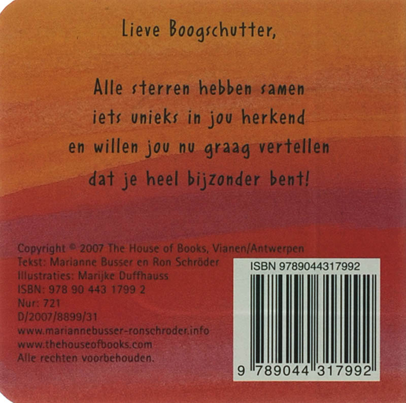 Achterkant van Boogschutter