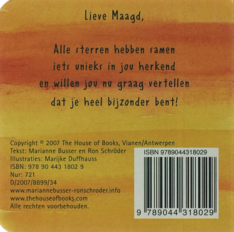 Achterkant van Maagd