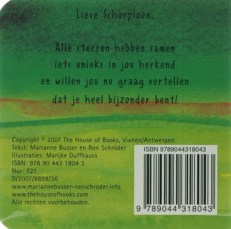 Achterkant van Schorpioen