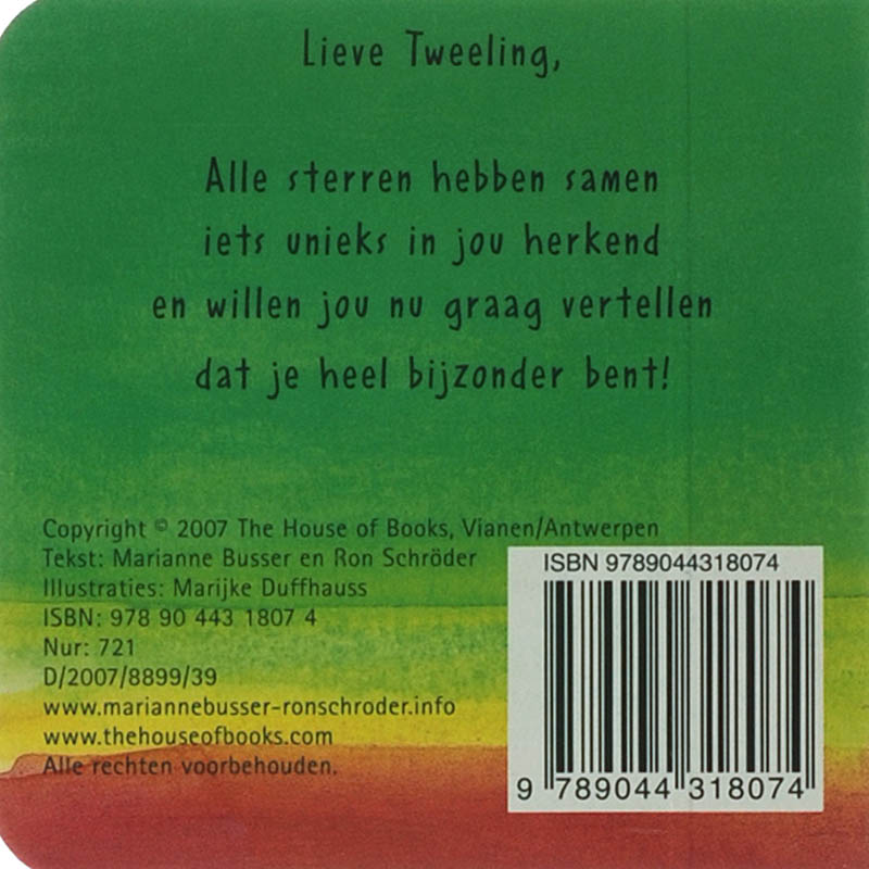 Achterkant van Tweeling