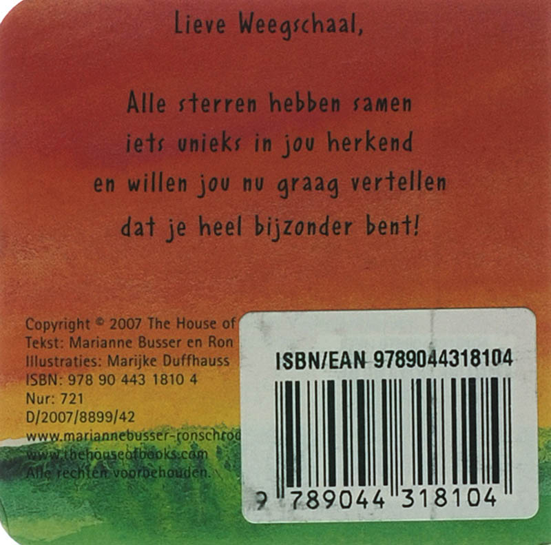 Achterkant van Weegschaal