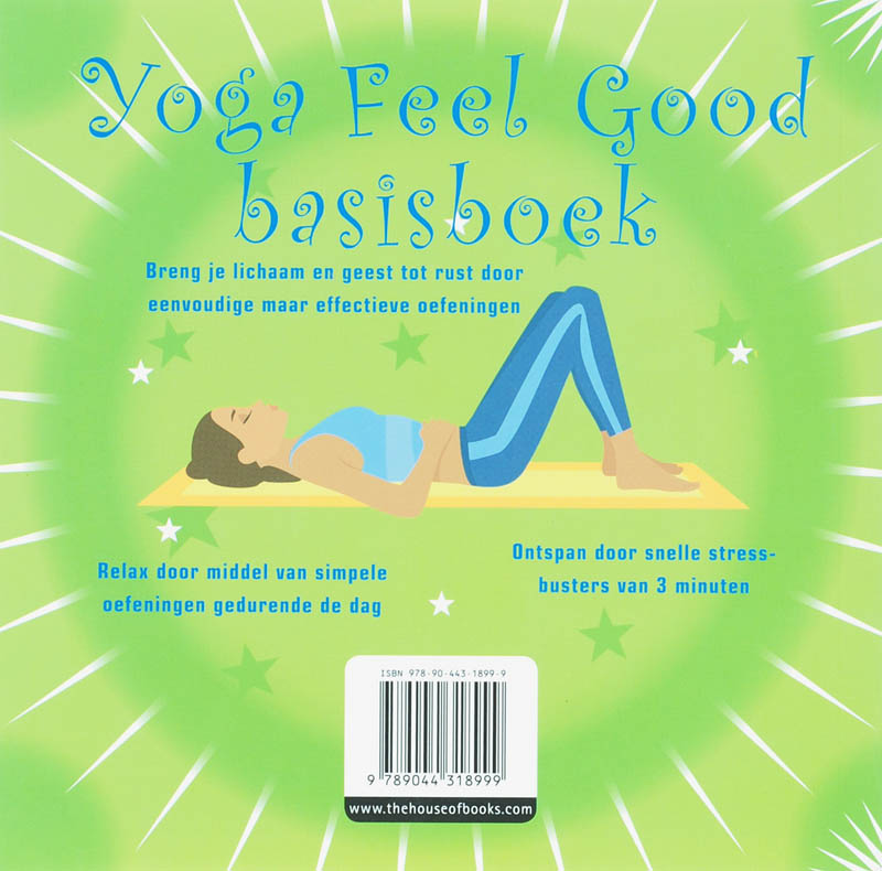 Achterkant van Yoga feel good basisboek