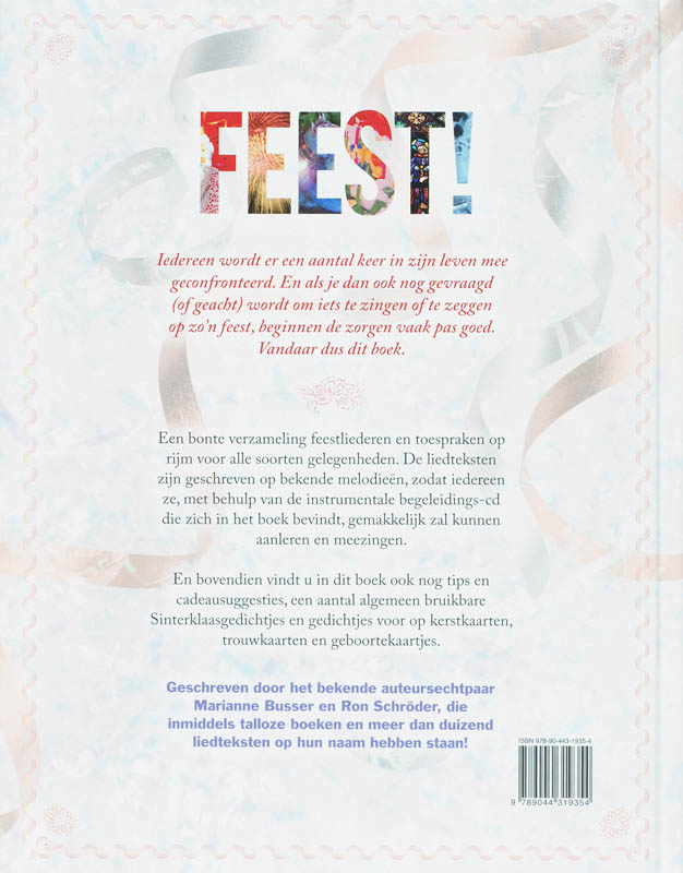 Achterkant van Het ideale boek voor elk feest