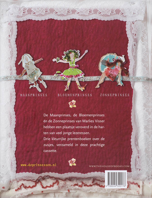 Achterkant van Drie prinsessen met een strik erom cassette 3 dln