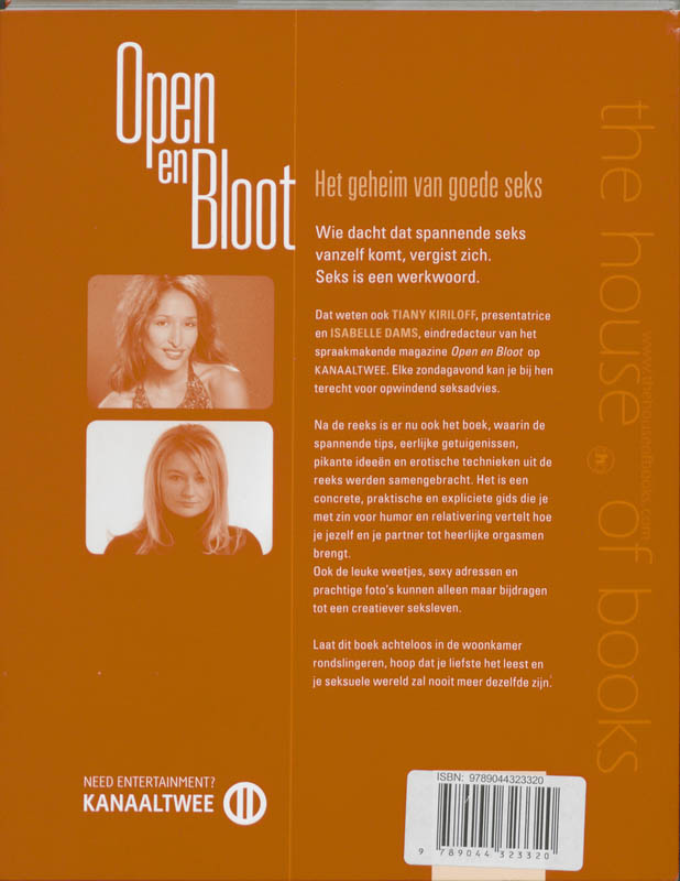 Achterkant van Open & Bloot
