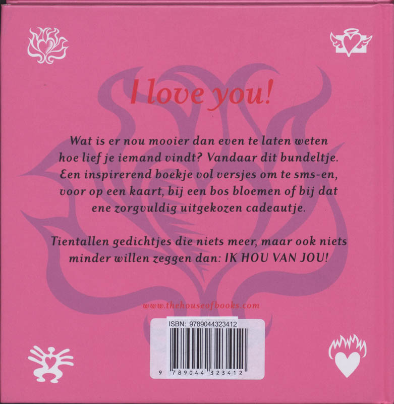 Achterkant van I love you