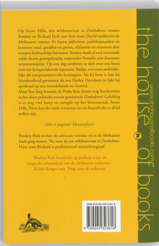 Achterkant van Wilde honing