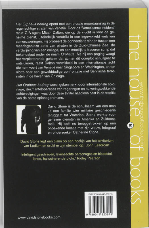 Achterkant van Het Orpheus bedrog