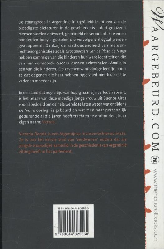 Achterkant van Mijn naam is Victoria
