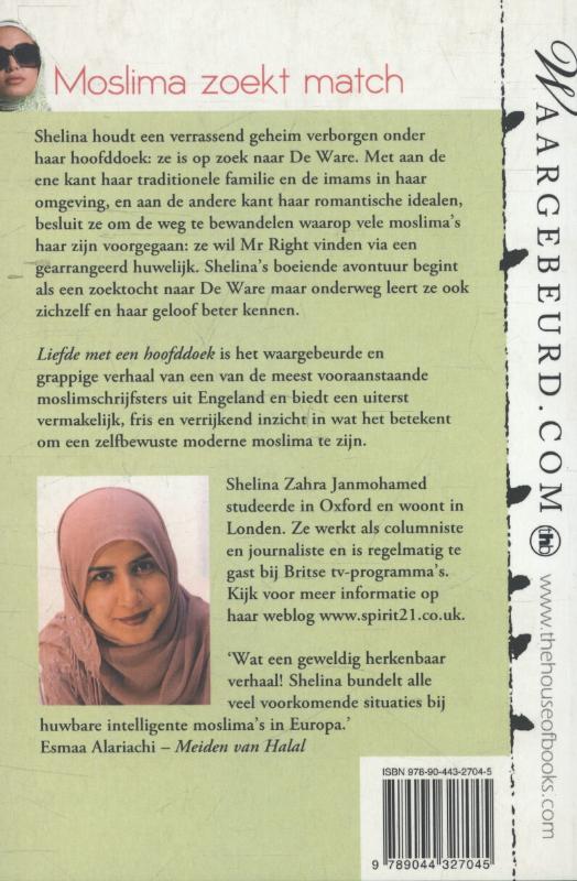 Achterkant van Liefde met een hoofddoek