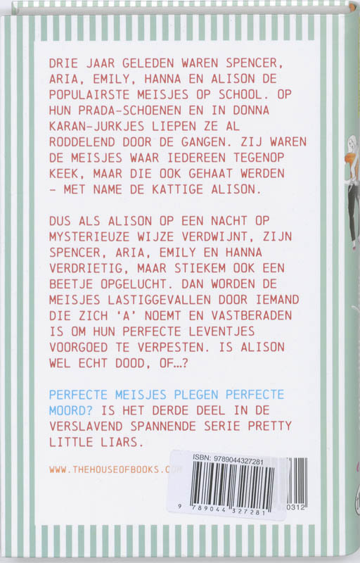 Achterkant van 3 Perfecte meisjes plegen perfecte moord?
