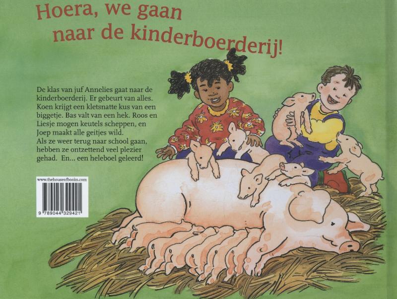 Achterkant van Hoera, we gaan naar de kinderboerderij