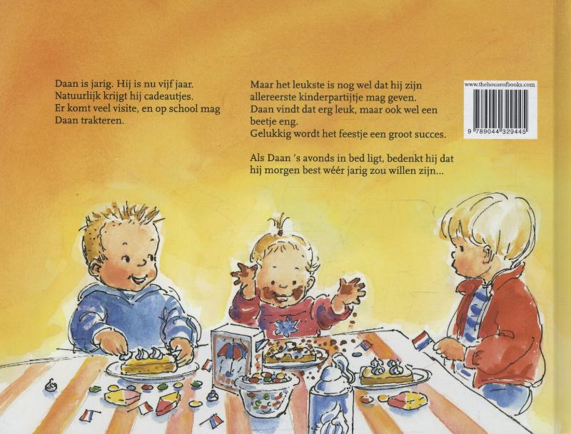 Achterkant van Hoera, ik geef een feestje