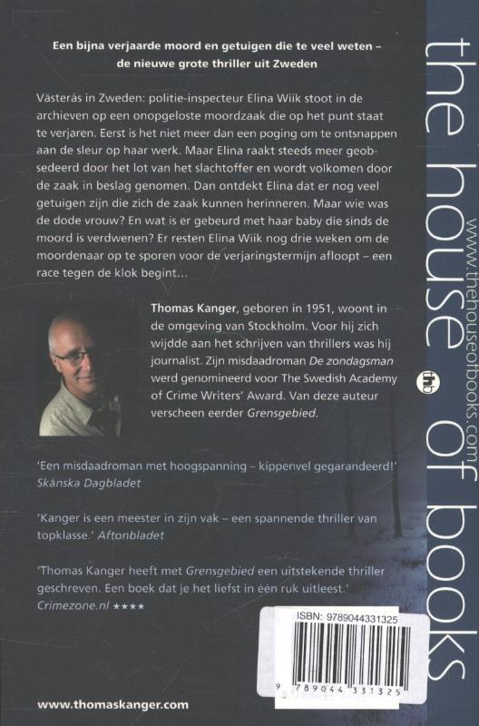 Achterkant van De zondagsman