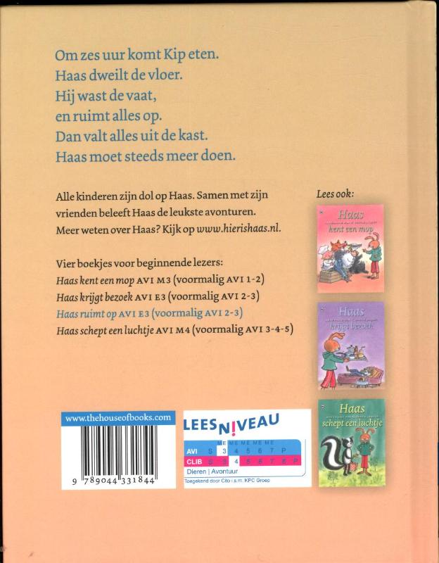 Achterkant van Haas ruimt op