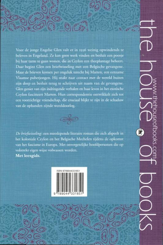 Achterkant van De briefwisseling