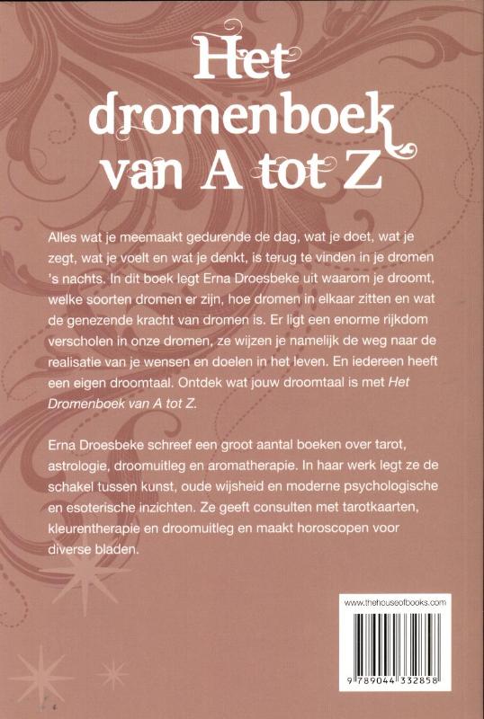 Achterkant van Het dromenboek van a tot z