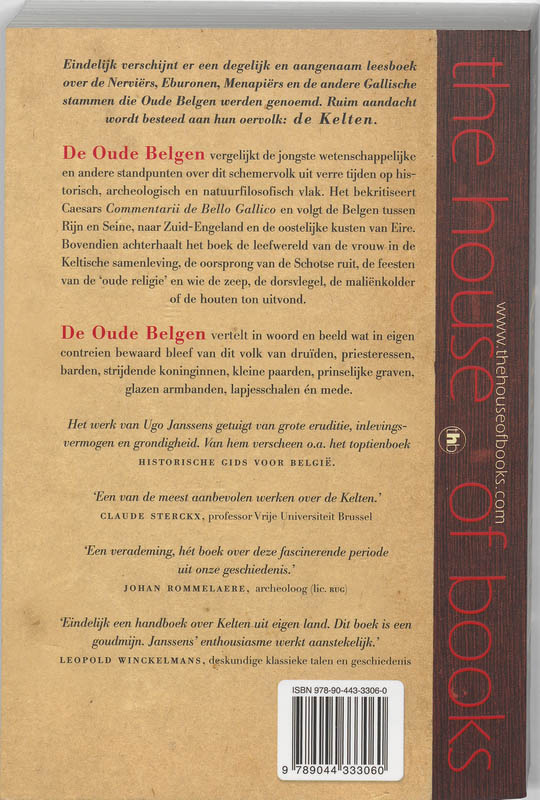 Achterkant van De oude Belgen