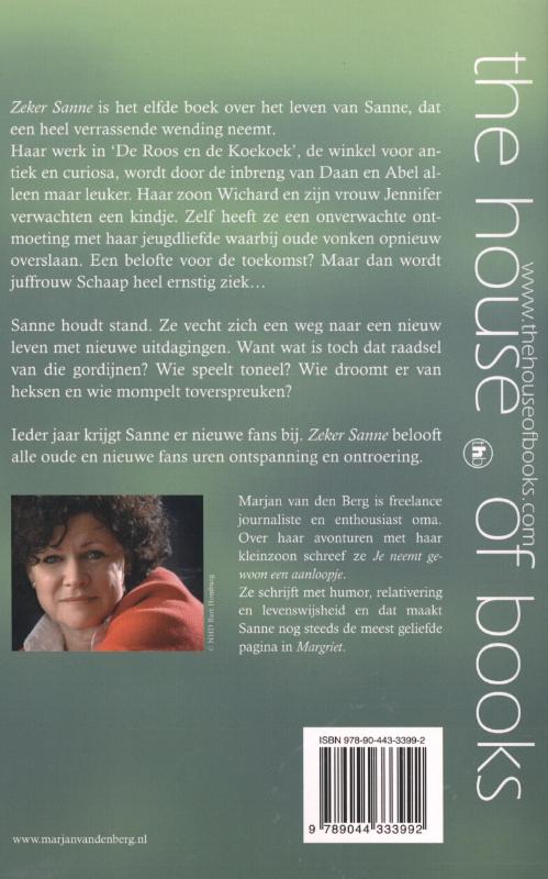 Achterkant van Zeker Sanne