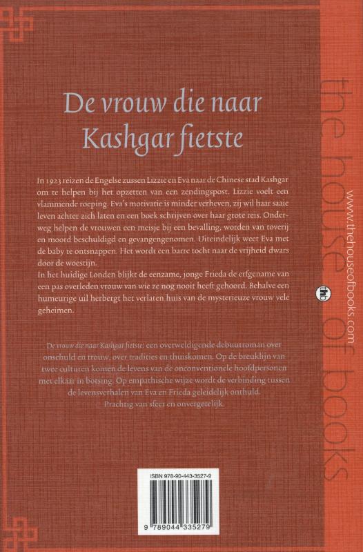 Achterkant van De vrouw die naar Kashgar fietste