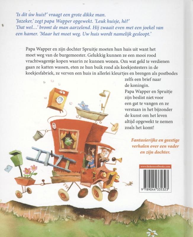 Achterkant van Papa Wapper
