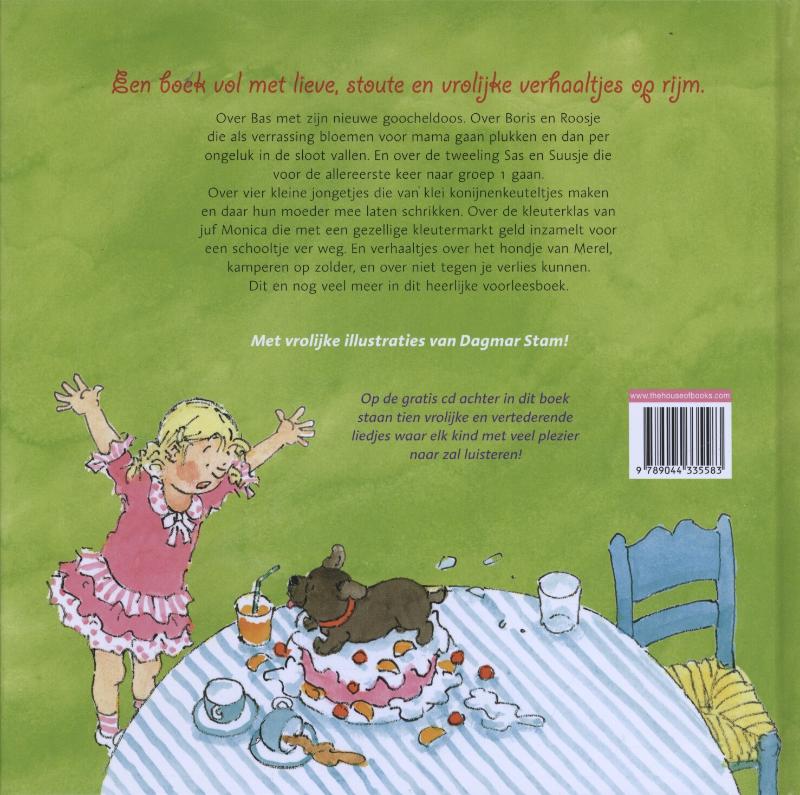 Achterkant van Lieve liedjes & verhaaltjes voor peuters en kleuters