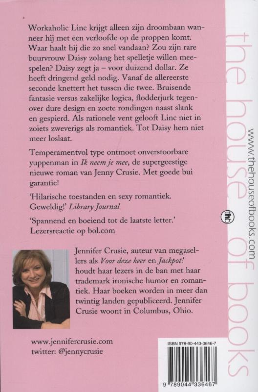 Achterkant van Ik neem je mee