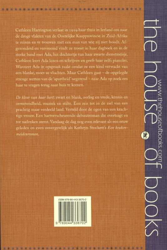 Achterkant van De kleur van haar hart