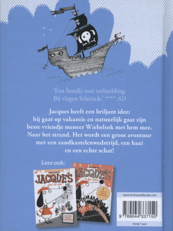 Achterkant van Jacques op vakantie