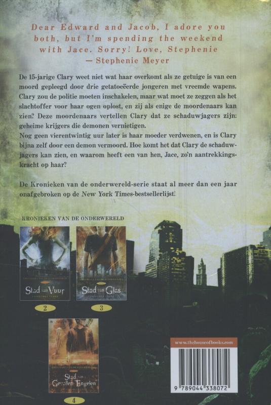 Achterkant van Stad van beenderen