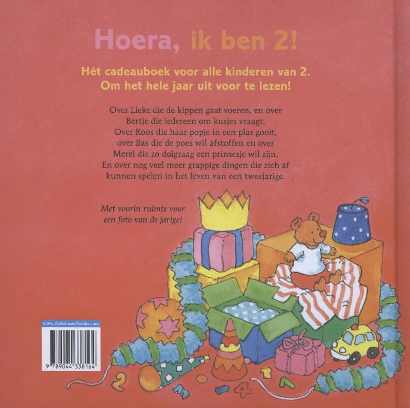 Achterkant van Hoera, ik ben 2!