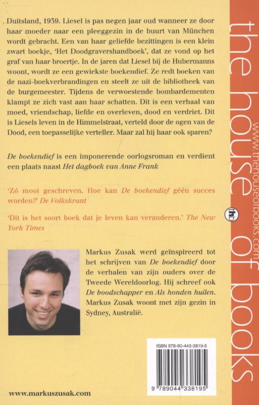 Achterkant van De boekendief